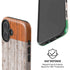 Ireland Flag Dark Wood iPhone 16 Plus Magsafe Impact Case